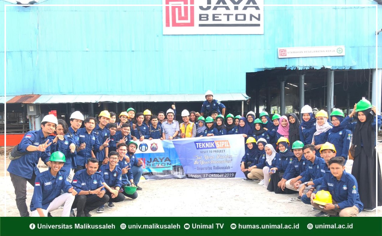 Teknik Sipil Unimal Kunjungan Industri ke PT Jaya Beton Indonesia