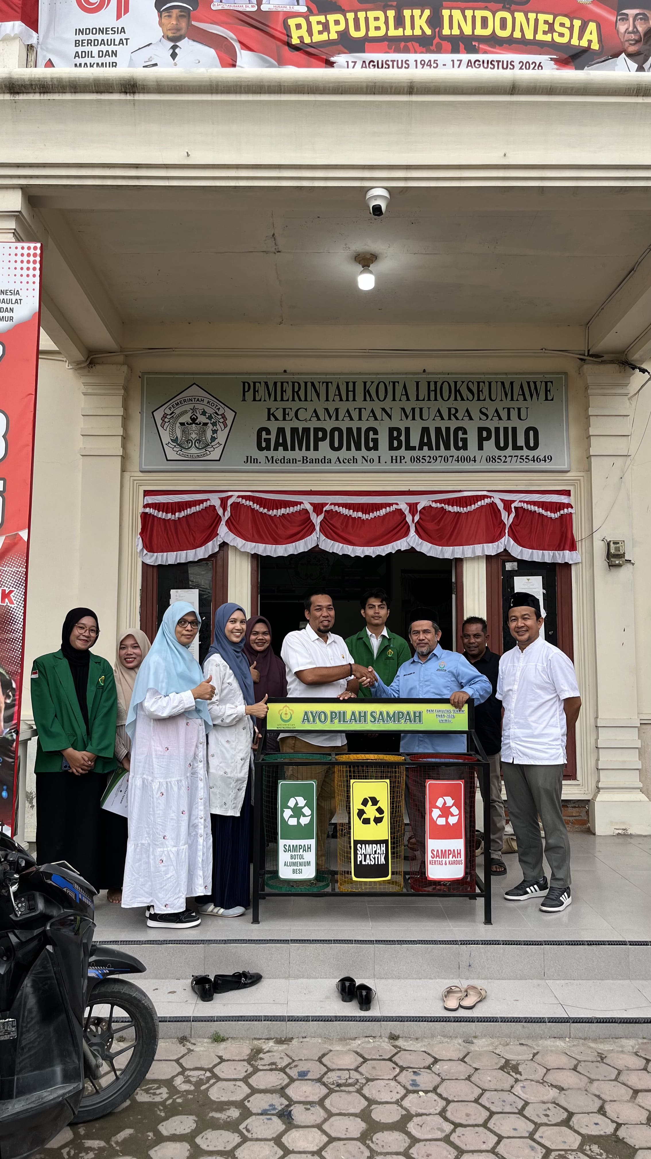 Dosen Fakultas Teknik Unimal Gelar Sosialisasi Pengolahan Sampah Rumah Tangga di Desa Blang Pulo