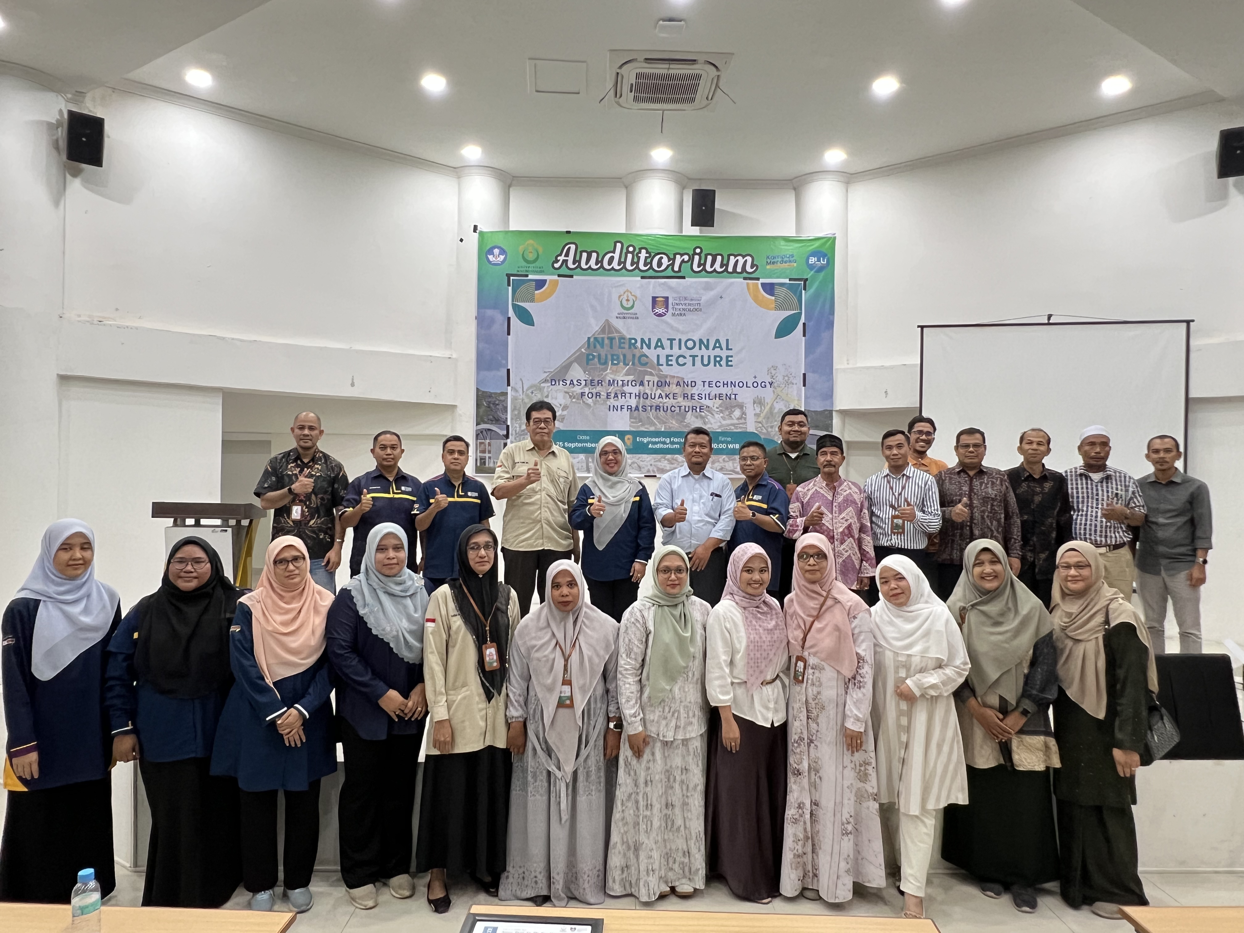 Prodi Teknik Sipil Unimal Gelar International Public Lecture Bersama UiTM Malaysia