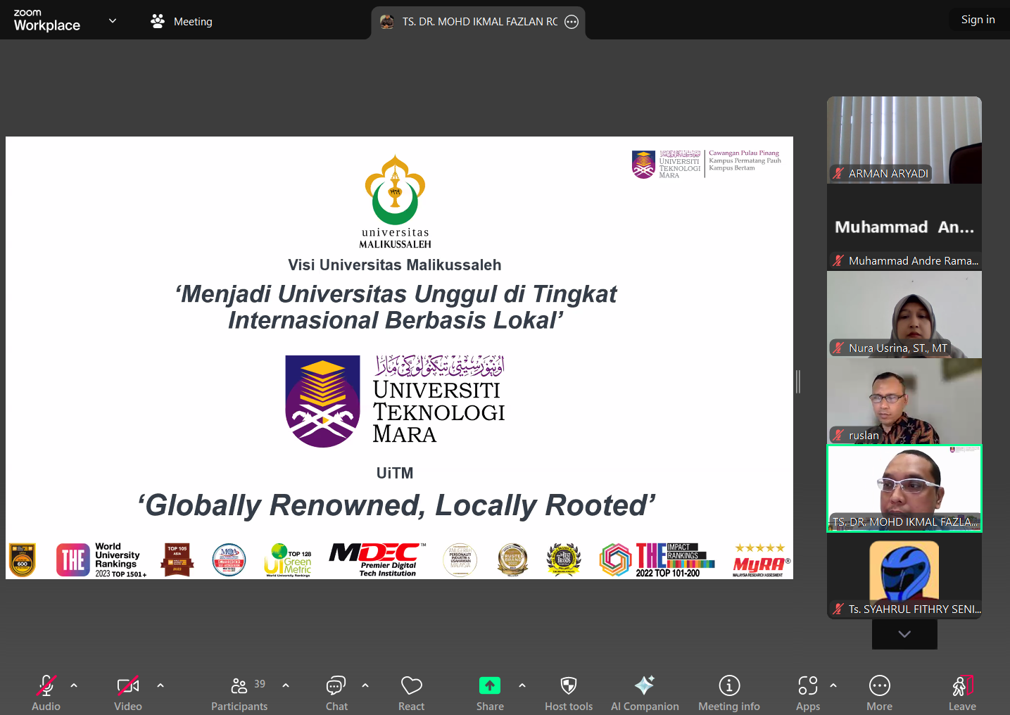 Jurusan Teknik Sipil Unimal Gelar Workshop Kurikulum Magister untuk Tingkatkan Relevansi Pendidikan